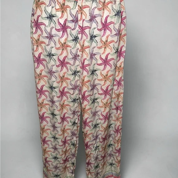 Scotch & Soda - Gia Starfish Printed Trousers Size 32 & Size 30 US Medium - Picture 8 of 10